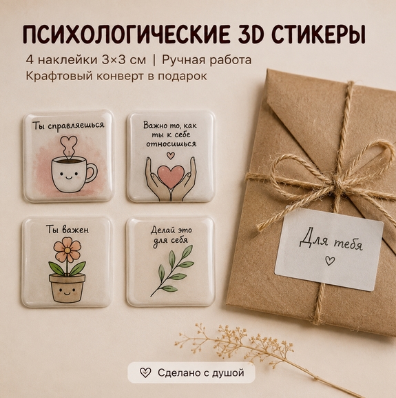 Психологические 3D стикеры